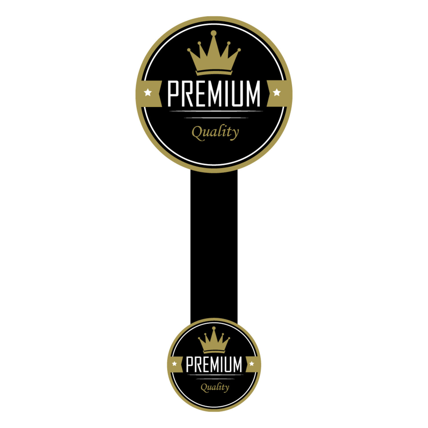 STICKERBAND 'PREMIUM QUALITY' SLUITZEGEL 500st/rol